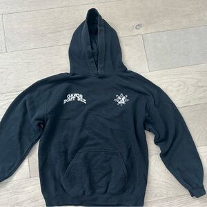 Black Glo Gang Hoodie with Graphic Design